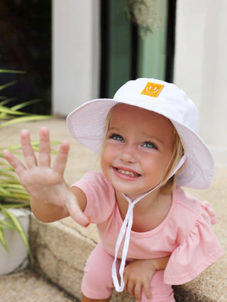 FURTALK Smiley Face Summer Beach Bucket Hats