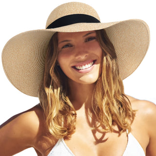 FURTALK  Wide Brim Floppy Beach Hat