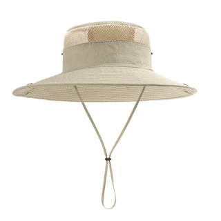 FURTALK Wide Brim Outdoor UV Protection Packable Bucket Safari Hat with Ponytail Hole