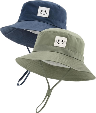 FURTALK Smiley Face Summer Beach Bucket Hats