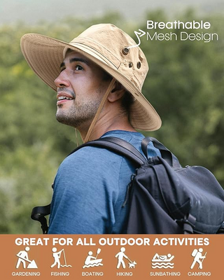 FURTALK UPF 80+  Foldable Wide Brim Outdoor Fishing Hat