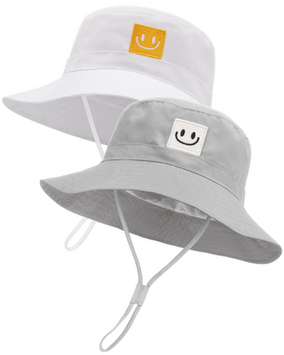 FURTALK Smiley Face Summer Beach Bucket Hats