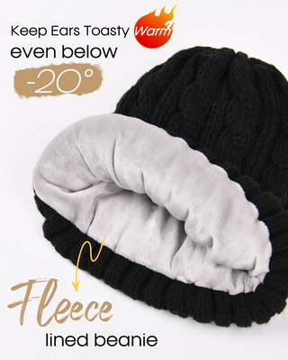 FURTALK Winter Hat Gloves Scarf Set Fleece Knit Pom Beanie Warm Neck Warmer Touchscreen Gloves 3 in 1 Gift Set