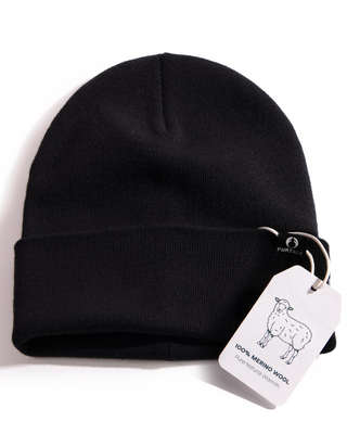 FURTALK 100% Merino Wool Beanie Hat for Men Women Warm Winter Hat Double Layer Knitted Beanies