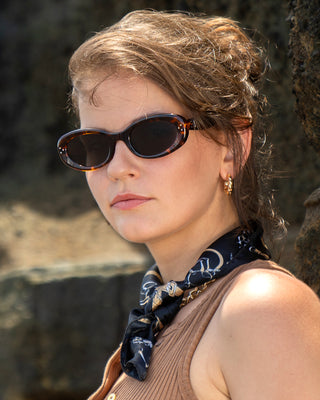 FURTALK Retro Oval Classic Polarized Sunglasses
