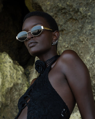 FURTALK Retro Oval Trendy Sunglasses