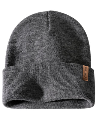 FURTALK Unisex  Cuffed Thick Knitted Beanie Skull Cap