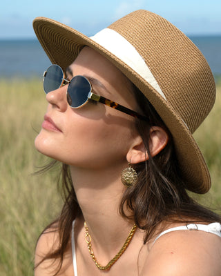 FURTALK Retro Oval  UV400  Trendy Sunglasses
