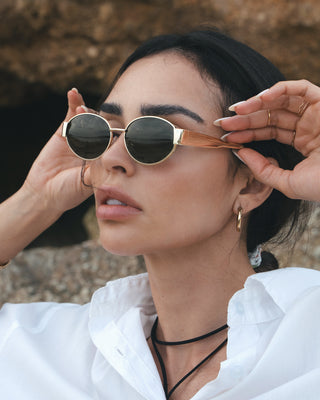 FURTALK Retro Oval Trendy Sunglasses