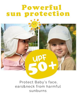 FURTALK Baby Sun Hat with Neck Flap Swim Hat