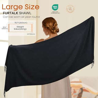 FURTALK Women's Scarf Pashmina Shawls and Wraps