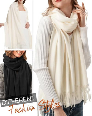 FURTALK  Pashmina Shawl Wraps Cashmere Feel Scarf