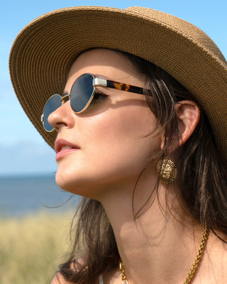 FURTALK Retro Oval  UV400  Trendy Sunglasses