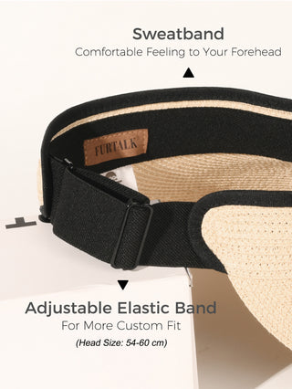 FURTALK Straw Sun Visors for Beach