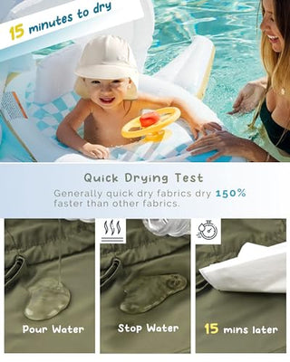 FURTALK Baby Sun Hat with Neck Flap Swim Hat