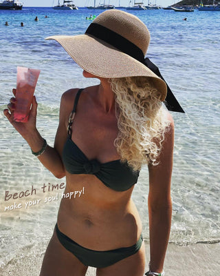 FURTALK  Wide Brim Floppy Beach Hat