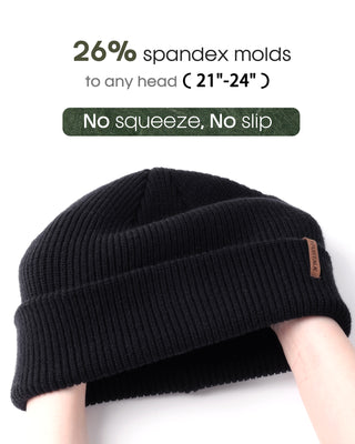FURTALK Fisherman Beanie for Men Women Sytlish Short Cuff Cap
