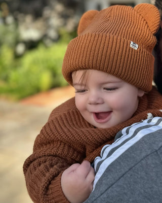 FURTALK Baby Beanie with Bear Ear for Infant Toddler