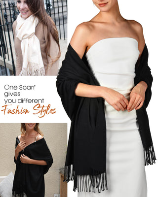 FURTALK  Pashmina Shawl Wraps Cashmere Feel Scarf