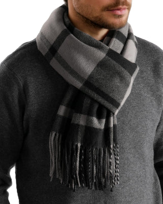 FURTALK Winter Scarf for Men Long Soft Warm Scarves Plaid Tassel Scarf for Men