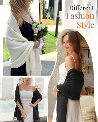 FURTALK  Pashmina Shawl Wraps Cashmere Feel Scarf