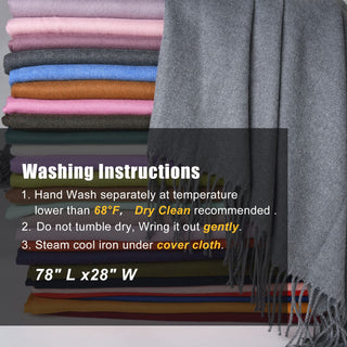 FURTALK  Pashmina Shawl Wraps Cashmere Feel Scarf