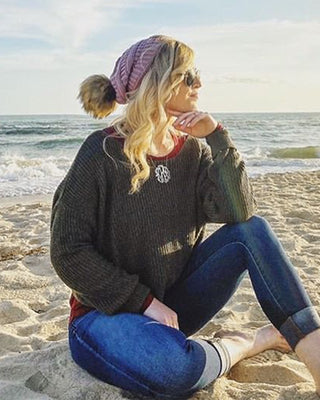 FURTALK Womens Winter Knit Beanie Hat Slouchy Skull Cap Faux Fur Pom Pom Hats Cap for Girls Double Layer Warm Original