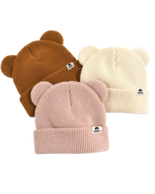 FURTALK Baby Beanie with Bear Ear for Infant Toddler