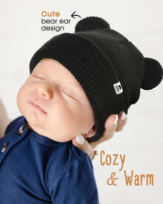 FURTALK Baby Beanie with Bear Ear for Infant Toddler