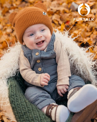 FURTALK Baby Beanie with Bear Ear for Infant Toddler