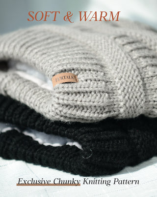 FURTALK Womens Winter Knit Beanie Hat Slouchy Skull Cap Faux Fur Pom Pom Hats Cap for Girls Double Layer Warm Original