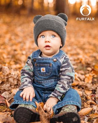 FURTALK Baby Beanie with Bear Ear for Infant Toddler