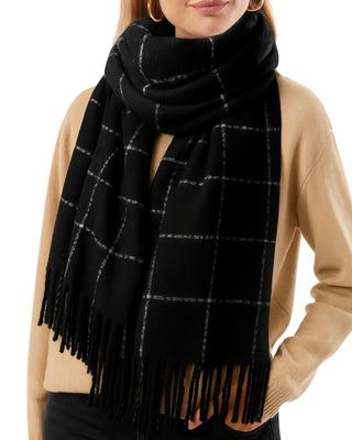FURTALK Plaid Winter Scarf for Women Soft Cashmere Feel Shawls Wraps
