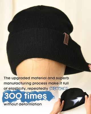 FURTALK Unisex  Cuffed Thick Knitted Beanie Skull Cap