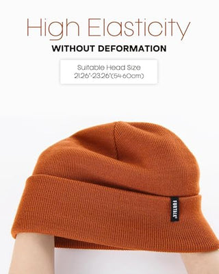 FURTALK Unisex Cuffed Beanie Knitted Skull Cap