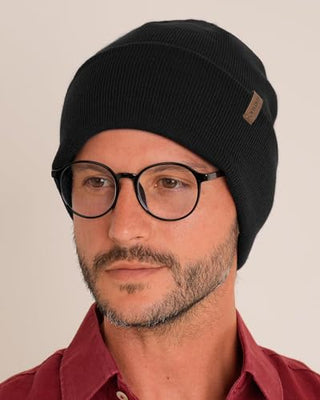 FURTALK Unisex  Cuffed Thick Knitted Beanie Skull Cap