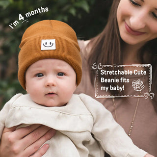 FURTALK Baby Beanie Cute Toddler Winter Hat Knit Boys Girls Warm 2 Pack Kids Embroidered Beanies Cap