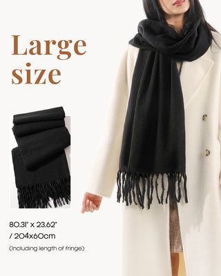 FURTALK Cashmere Feel Blanket Scarf Pashmina Shawl