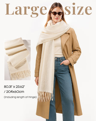 FURTALK Cashmere Feel Blanket Scarf Pashmina Shawl