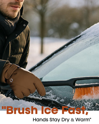 FURTALK Winter Gloves for Men Women Fleece Lined Waterproof Windproof Touchscreen Ski Snow