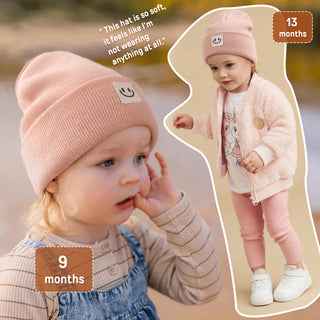 FURTALK Baby Beanie Cute Toddler Winter Hat Knit Boys Girls Warm 2 Pack Kids Embroidered Beanies Cap