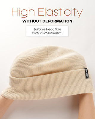 FURTALK Unisex Cuffed Beanie Knitted Skull Cap