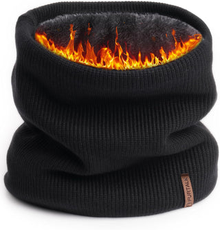 FURTALK Winter Neck Warmer Men Ski Neck Gaiter Scarf For Men Women Thick Warm Fleece Windproof Scarves