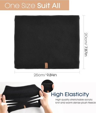 FURTALK Winter Neck Warmer Men Ski Neck Gaiter Scarf For Men Women Thick Warm Fleece Windproof Scarves