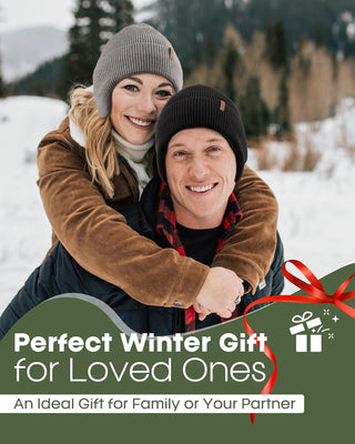 FURTALK Winter Beanie Hats with Earflap for Men Warm Fleece Line Knitted Outdoor Caps