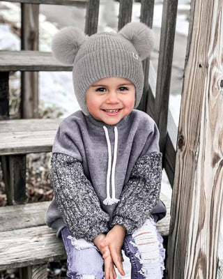 FURTALK Baby Toddler Winter Hat Pom Pom Beanie Girls Boys with Fleece Lined Kids Warm Cap