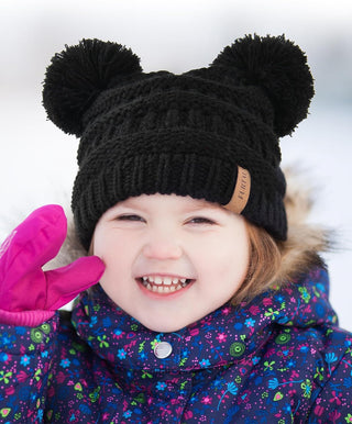 FURTALK Baby Winter Knitted Beanie Hat Soft Warm Pom Pom for Infant Toddler Skull Cap