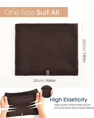 FURTALK Winter Neck Warmer Men Ski Neck Gaiter Scarf For Men Women Thick Warm Fleece Windproof Scarves