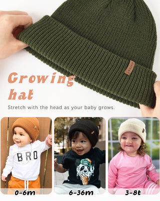 FURTALK Toddler Baby Winter Knitted Beanie Hat