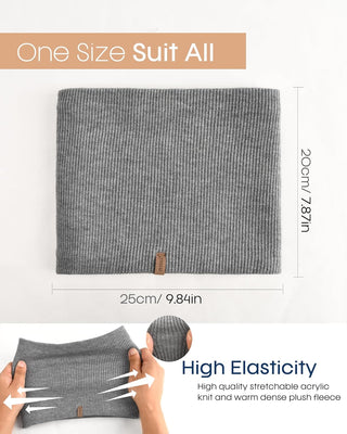 FURTALK Winter Neck Warmer Men Ski Neck Gaiter Scarf For Men Women Thick Warm Fleece Windproof Scarves